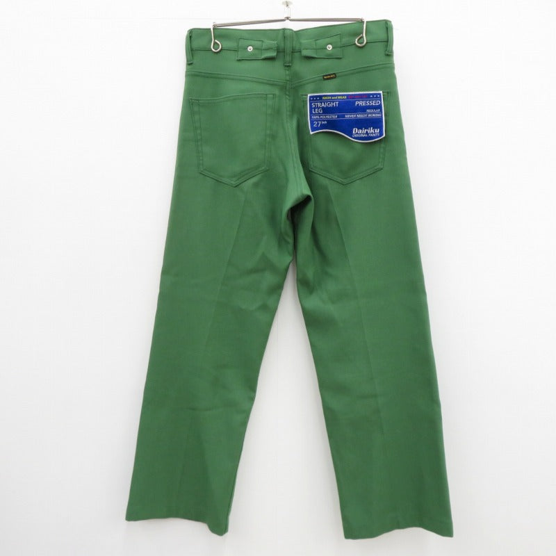 DAIRIKU | ダイリク Straight Flasher Pressed Pants その他ボトムス 22ss p-4 グリーン サイズ：27【瀬戸大橋店】