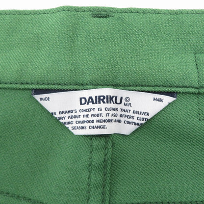 DAIRIKU | ダイリク Straight Flasher Pressed Pants その他ボトムス 22ss p-4 グリーン サイズ：27【瀬戸大橋店】