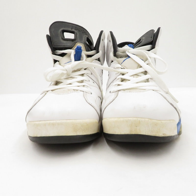 NIKE | ナイキ Air Jordan 6 Retro "Sport Blue" (2014) スニーカー 384664-107 エアジョーダン6(ナイキ) ホワイト 28cm【瀬戸大橋店】