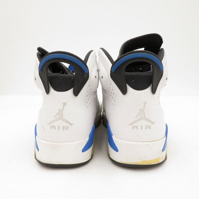 NIKE | ナイキ Air Jordan 6 Retro "Sport Blue" (2014) スニーカー 384664-107 エアジョーダン6(ナイキ) ホワイト 28cm【瀬戸大橋店】