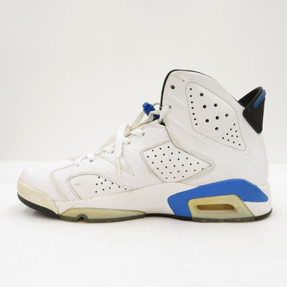 NIKE | ナイキ Air Jordan 6 Retro "Sport Blue" (2014) スニーカー 384664-107 エアジョーダン6(ナイキ) ホワイト 28cm【瀬戸大橋店】