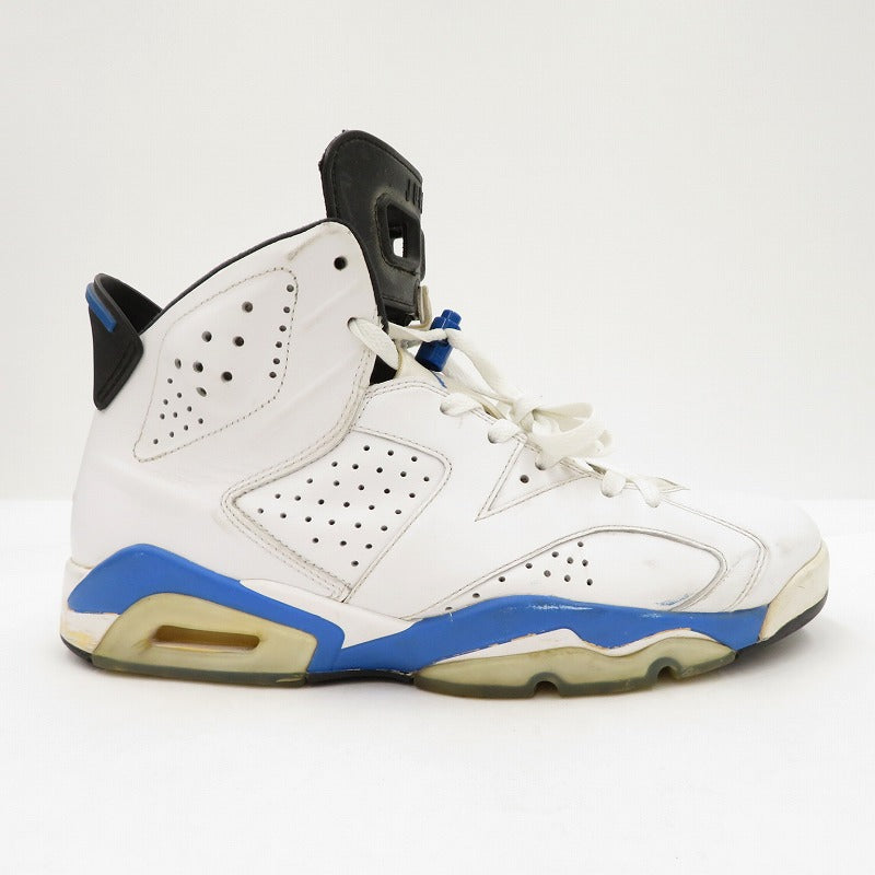 NIKE | ナイキ Air Jordan 6 Retro "Sport Blue" (2014) スニーカー 384664-107 エアジョーダン6(ナイキ) ホワイト 28cm【瀬戸大橋店】