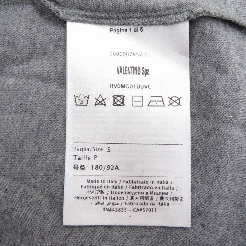 Valentino Garavani | ヴァレンティノ・ガラヴァーニ モノグラム 半袖Ｔシャツ グレー サイズ：S【瀬戸大橋店】