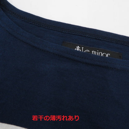 Le Minor | ルミノア 長袖Ｔシャツ ネイビー サイズ：L【瀬戸大橋店】