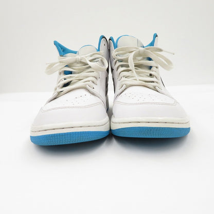NIKE | ナイキ AJ1 Mid "White/Laser blue" スニーカー 554724-141 ホワイト 27cm【瀬戸大橋店】