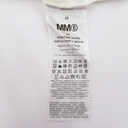 MM6(Maison Margiela) | エムエムシックスメゾンマルジェラ AMERICAN JERSEY T-SHIRT 半袖Ｔシャツ S52GC0258 ホワイト サイズ：M【瀬戸大橋店】
