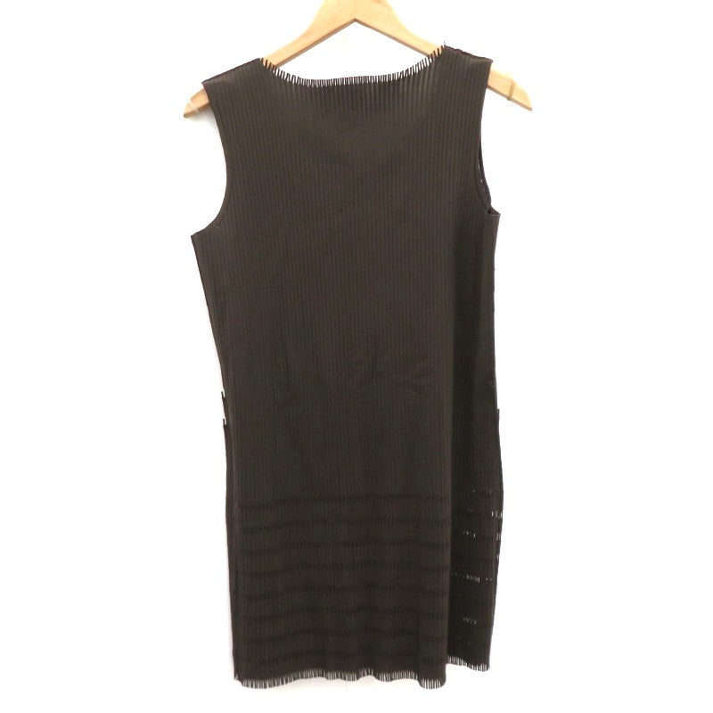 ISSEY MIYAKE | イッセイミヤケ タンクトップ PP04LT925 ブラウン サイズ：3【瀬戸大橋店】