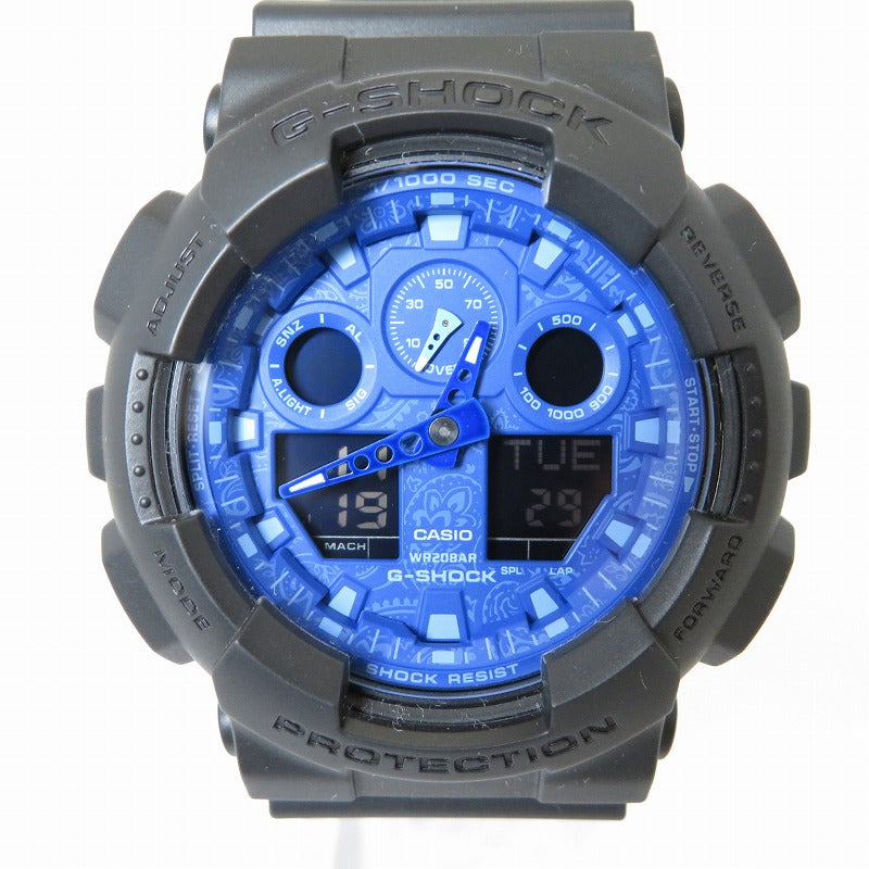 G-SHOCK | ジーショック GA-100 SERIES 腕時計 GA-100BP-1AJF ブラック【瀬戸大橋店】
