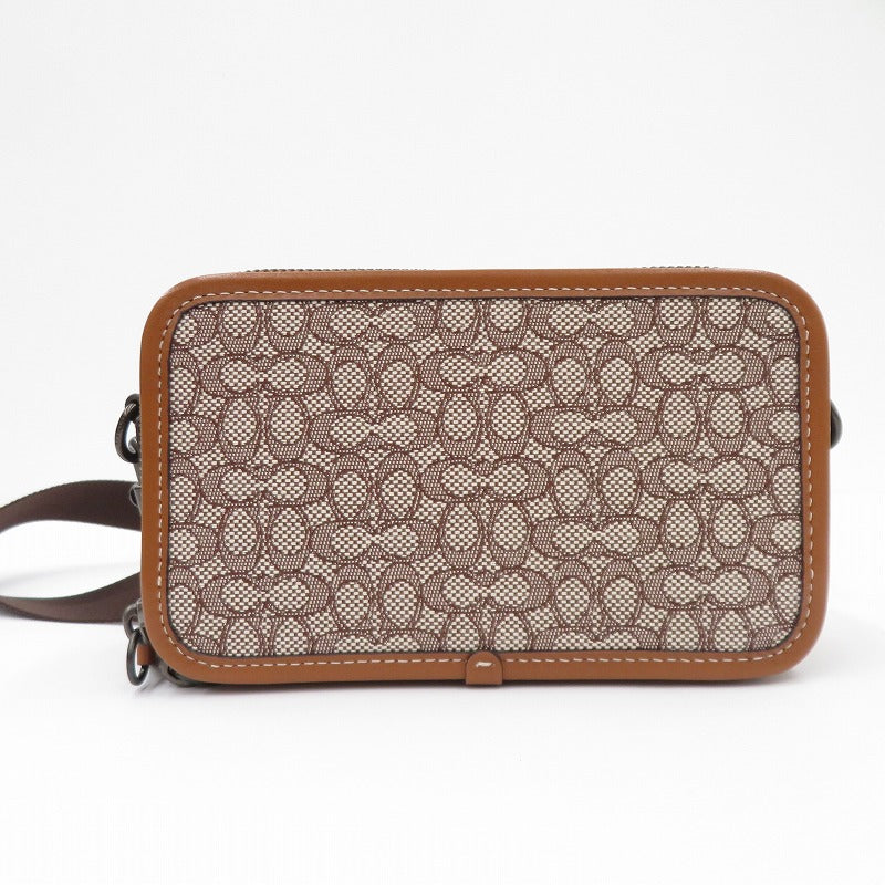 COACH | コーチ チャーター スリム クロスボディ シグネチャージャガード ショルダーバッグ F2380-CM372 ブラウン【瀬戸大橋店】