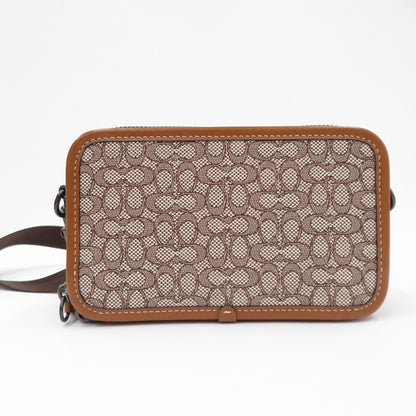 COACH | コーチ チャーター スリム クロスボディ シグネチャージャガード ショルダーバッグ F2380-CM372 ブラウン【瀬戸大橋店】