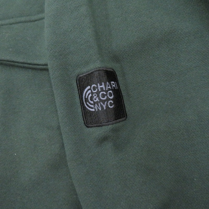 CHARI&CO | チャリアンドコー × WILDTHINGS SLICER SWEAT POLO SHIRT スウェット WT22410IS-CC グリーン サイズ：L【瀬戸大橋店】