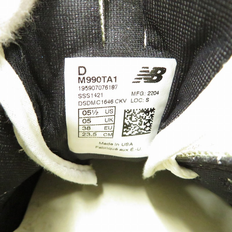 NEW BALANCE | ニューバランス スニーカー M990TA1 グレー 23.5cm【瀬戸大橋店】