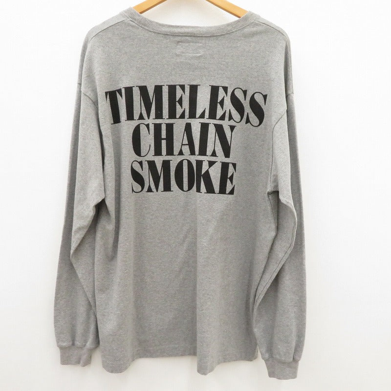 BUDSPOOL | バッズプール TIMELESS CHAIN SMOKE 長袖Ｔシャツ グレー サイズ：L【瀬戸大橋店】