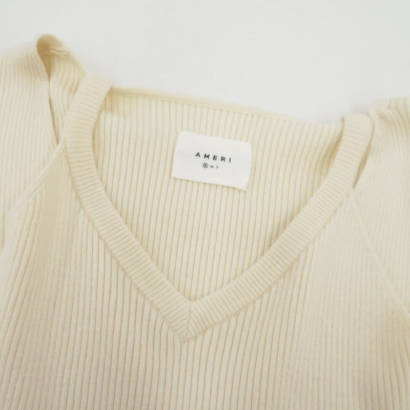 AMERI | アメリ AMERICAN SLEEVE LAYERED KNIT DRESS ワンピース 01220530931 アイボリー サイズ：S【瀬戸大橋店】