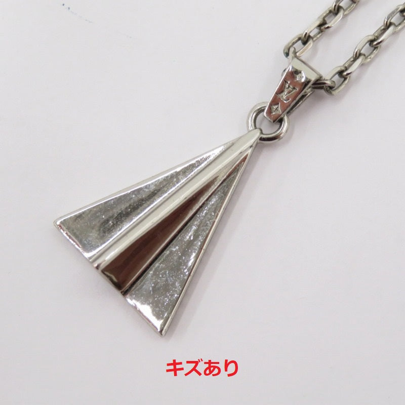 LOUIS VUITTON | ルイ・ヴィトン ペンダント・LV ペイパープレーン ネックレス M01034 シルバー【瀬戸大橋店】