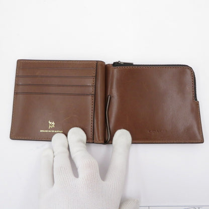 COACH | コーチ ボックスド・ビルフォールド ウォレット・マネー クリップ 二つ折り財布 j2344-cj885b 【ネット在庫】 ブラウン【瀬戸大橋店】