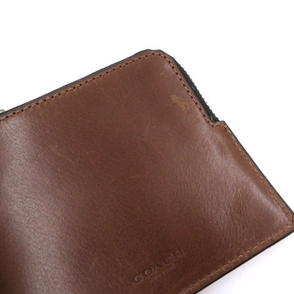 COACH | コーチ ボックスド・ビルフォールド ウォレット・マネー クリップ 二つ折り財布 j2344-cj885b 【ネット在庫】 ブラウン【瀬戸大橋店】