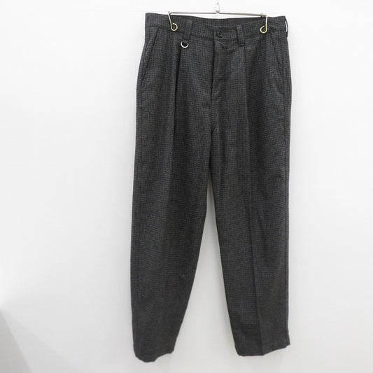 SOPHNET. | ソフネット WIDE TAPERED PANTS パンツ SOPH-232008 MELANGE TWEED GUNCLUB CHECK 1TUCK WIDE TAPERED PANTS グレー サイズ：L【瀬戸大橋店】