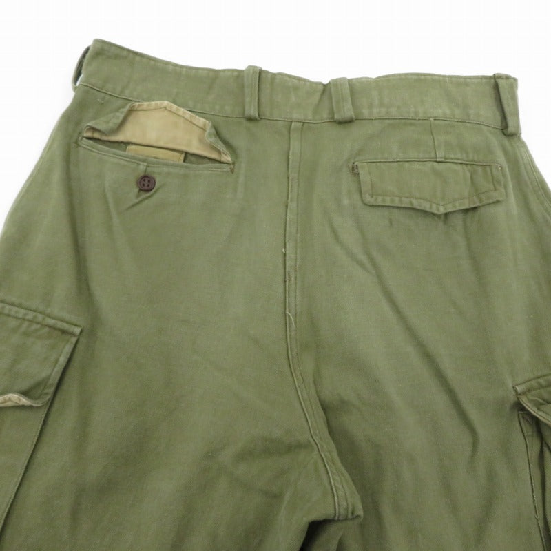 MILITARY衣料 | ミリタリーイリョウ フランス軍 M-47 前期 カーゴパンツ カーキ サイズ：45【瀬戸大橋店】
