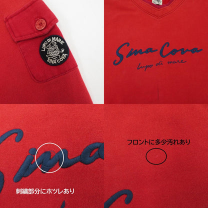SINACOVA | シナコバ ビンテージスウェット スウェット 81022 レッド サイズ：L【瀬戸大橋店】