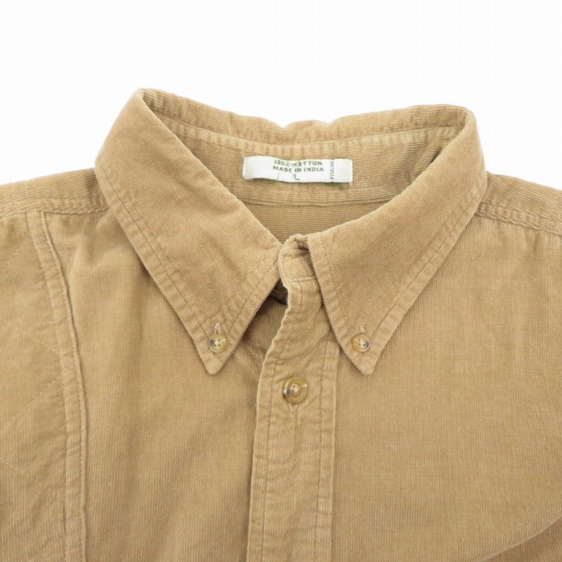 VINTAGE衣料 | ヴィンテージイリョウ 長袖シャツ ブラウン サイズ：L【瀬戸大橋店】