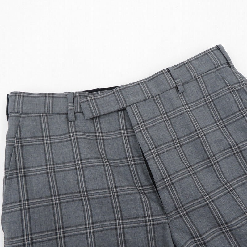 LITTLEBIG リトルビッグ Check Slim Trousers パンツ LB201-PT04 グレー サイズ：1【瀬戸大橋店】