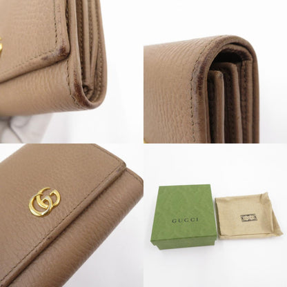 GUCCI | グッチ ダブルG ミディアム ウォレット 二つ折り財布 598587･0416 ベージュ【瀬戸大橋店】