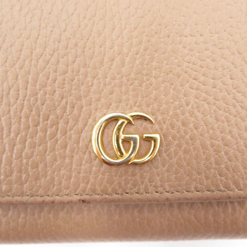 GUCCI | グッチ ダブルG ミディアム ウォレット 二つ折り財布 598587･0416 ベージュ【瀬戸大橋店】
