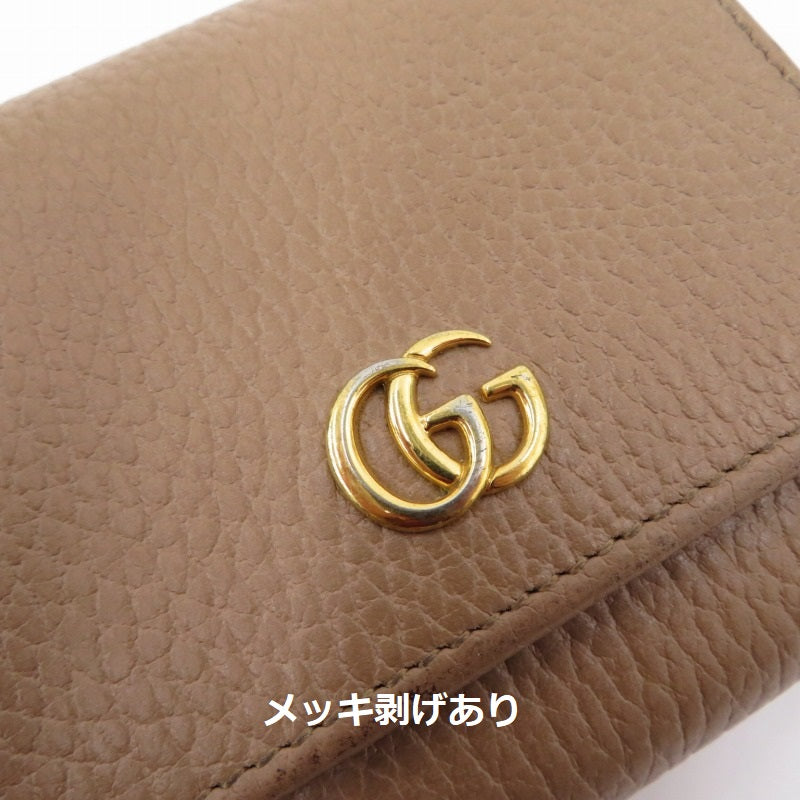 GUCCI | グッチ ダブルG ミディアム ウォレット 二つ折り財布 598587･0416 ベージュ【瀬戸大橋店】