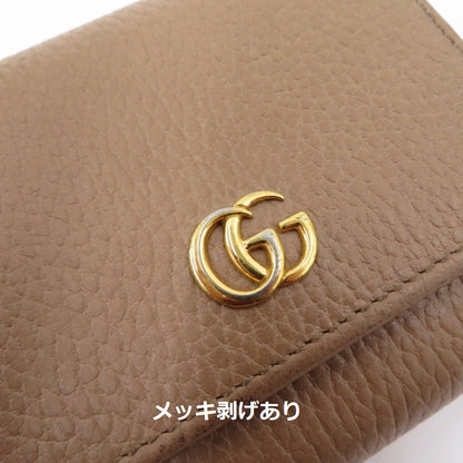 GUCCI | グッチ ダブルG ミディアム ウォレット 二つ折り財布 598587･0416 ベージュ【瀬戸大橋店】