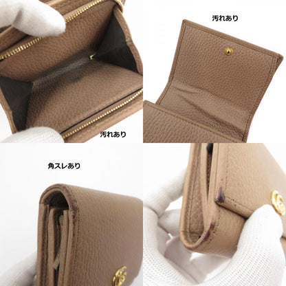 GUCCI | グッチ ダブルG ミディアム ウォレット 二つ折り財布 598587･0416 ベージュ【瀬戸大橋店】
