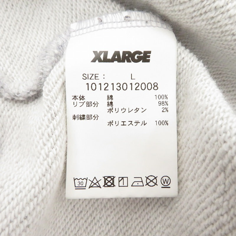 X-LARGE | エクストララージ RETRO CREW NECK SWEAT スウェット 101213012008 グレー サイズ：L【瀬戸大橋店】