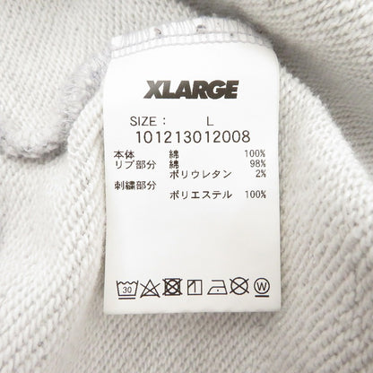 X-LARGE | エクストララージ RETRO CREW NECK SWEAT スウェット 101213012008 グレー サイズ：L【瀬戸大橋店】