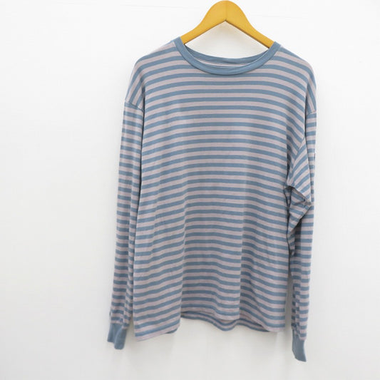 Needles | ニードルス L/S Crew Neck Tee 長袖Ｔシャツ ブルー サイズ：M【瀬戸大橋店】