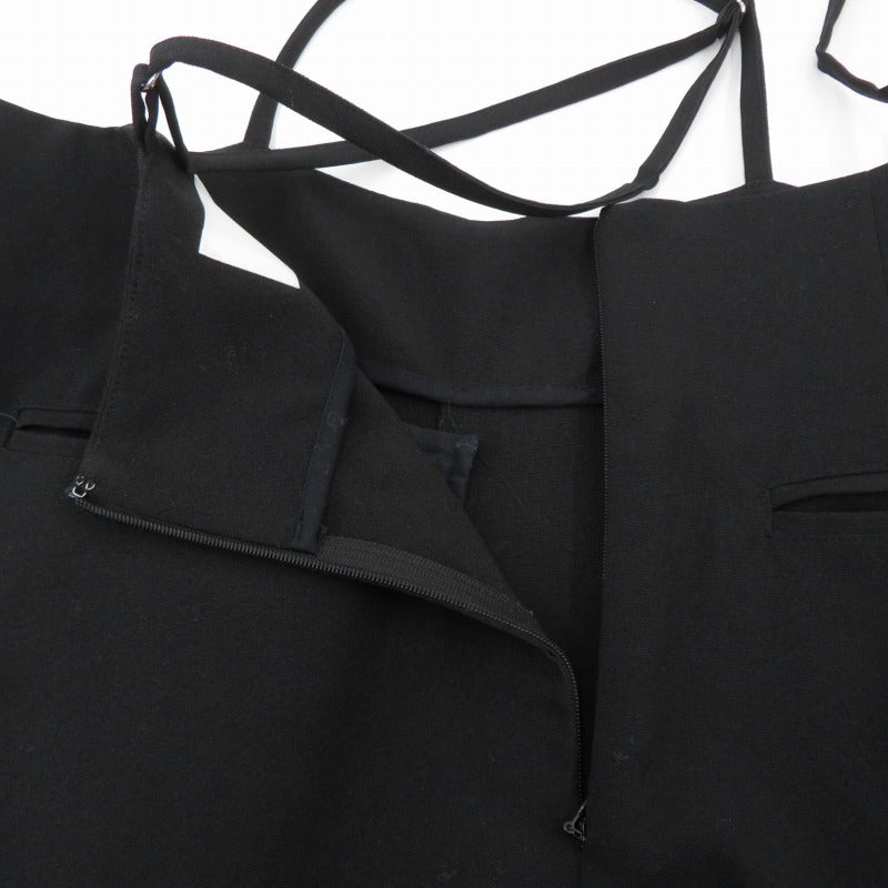strap pants サロペット 12231009 ブラック【瀬戸大橋店】