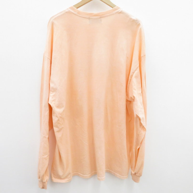 SAPEur | サプール ラインストーンL/S　TEE 半袖Ｔシャツ オレンジ サイズ：XXL【瀬戸大橋店】