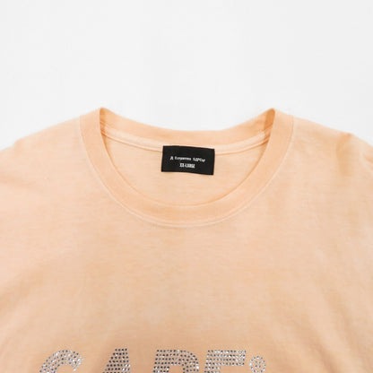 SAPEur | サプール ラインストーンL/S　TEE 半袖Ｔシャツ オレンジ サイズ：XXL【瀬戸大橋店】