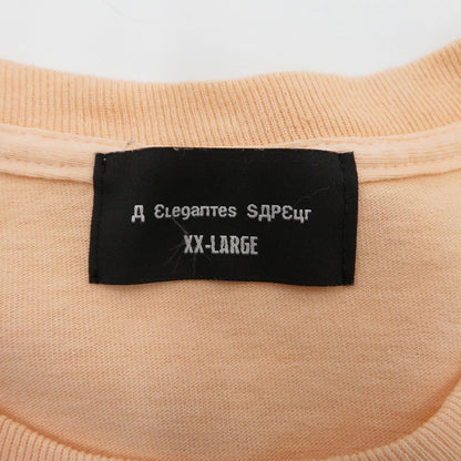 SAPEur | サプール ラインストーンL/S　TEE 半袖Ｔシャツ オレンジ サイズ：XXL【瀬戸大橋店】