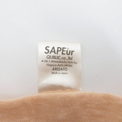 SAPEur | サプール ラインストーンL/S　TEE 半袖Ｔシャツ オレンジ サイズ：XXL【瀬戸大橋店】