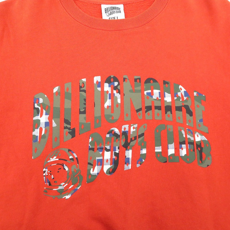 Billionaire Boys Club | ビリオネアボーイズクラブ L/S "Gamo Arch Logo" Sweater スウェット B1013K125 レッド サイズ：L【瀬戸大橋店】