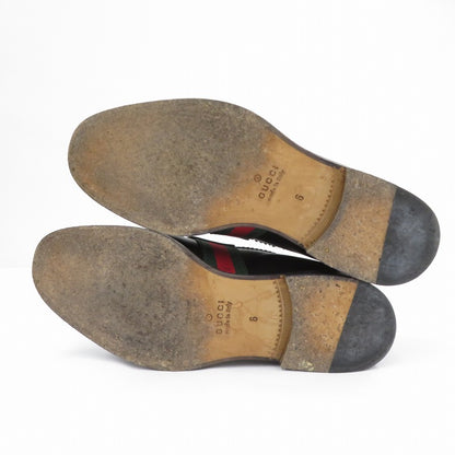 GUCCI | グッチ シェリーライン ペニーローファー ローファー 450990 ブラック 25cm サイズ：表記サイズ(UK)【瀬戸大橋店】