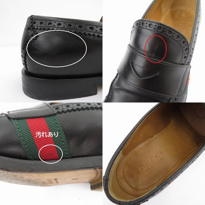 GUCCI | グッチ シェリーライン ペニーローファー ローファー 450990 ブラック 25cm サイズ：表記サイズ(UK)【瀬戸大橋店】