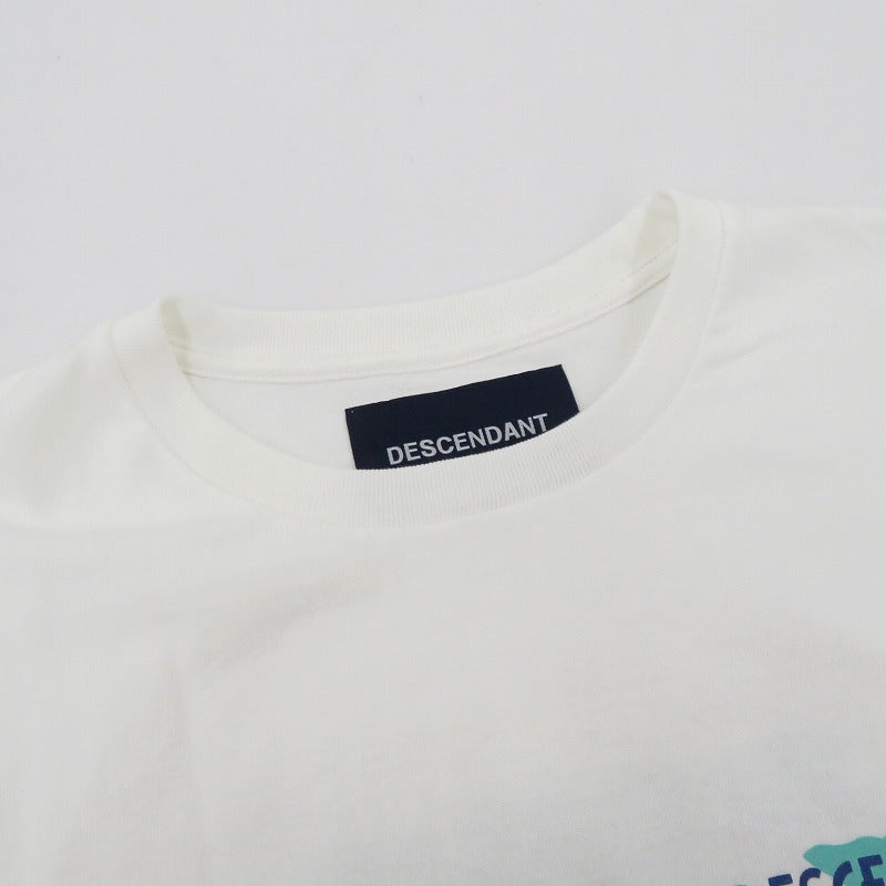 DESCENDANT | ディセンダント FLUKE UP SS 半袖Ｔシャツ 241ATDS-STM03S ホワイト サイズ：2【瀬戸大橋店】
