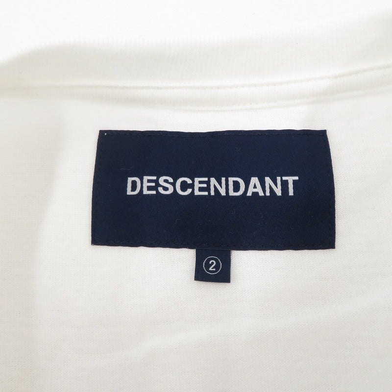 DESCENDANT | ディセンダント FLUKE UP SS 半袖Ｔシャツ 241ATDS-STM03S ホワイト サイズ：2【瀬戸大橋店】