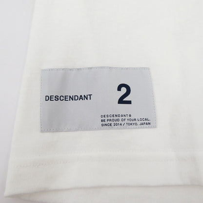 DESCENDANT | ディセンダント FLUKE UP SS 半袖Ｔシャツ 241ATDS-STM03S ホワイト サイズ：2【瀬戸大橋店】