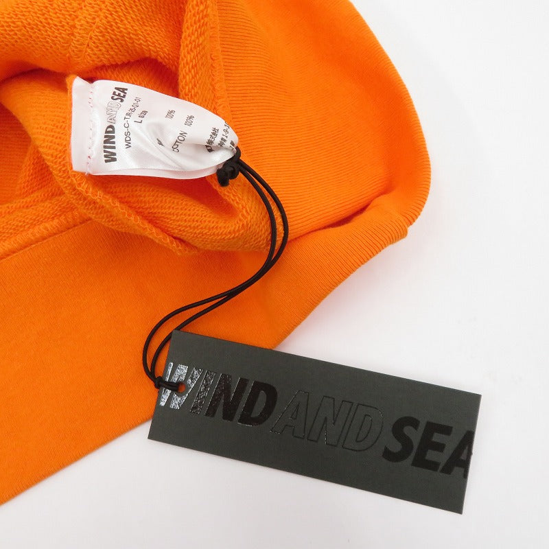 WIND AND SEA | ウィンダンシーウインダンシー Tangerine×WDS HOODED SWEATSHIRT パーカー WDS-C-TJR-25-Q1-01 オレンジ サイズ：L【瀬戸大橋店】