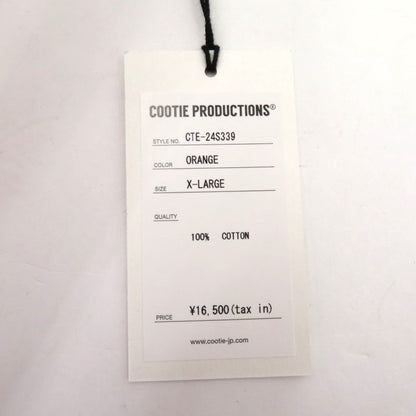 COOTIE | クーティー Garment Dyed Error Fit L/S Tee 長袖Ｔシャツ CTE-24S339 オレンジ サイズ：XL【瀬戸大橋店】