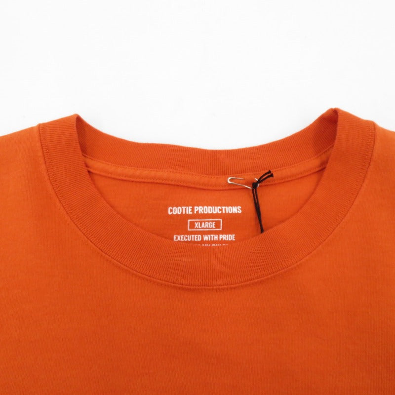 COOTIE | クーティー Garment Dyed Error Fit L/S Tee 長袖Ｔシャツ CTE-24S339 オレンジ サイズ：XL【瀬戸大橋店】