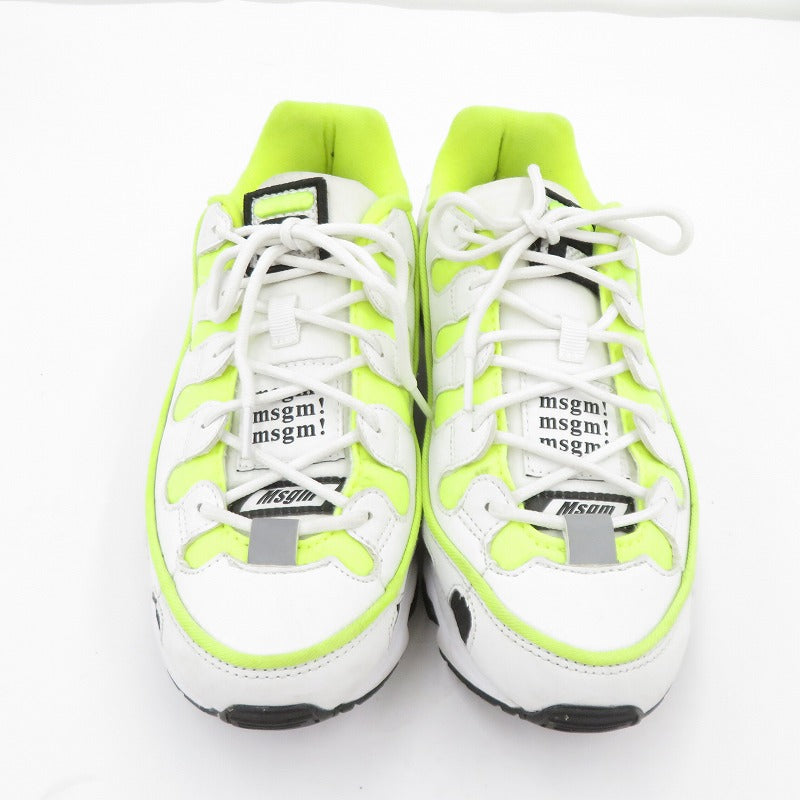 FILA | フィラ × MSGM スニーカー 2740MS0125F ホワイト × イエロー 27cm【瀬戸大橋店】