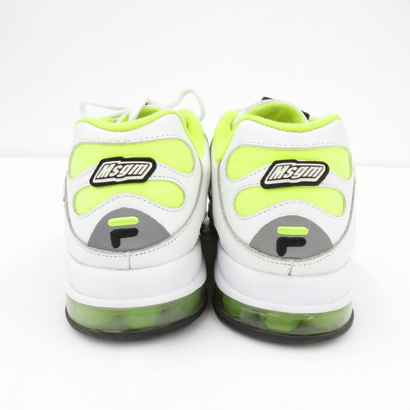 FILA | フィラ × MSGM スニーカー 2740MS0125F ホワイト × イエロー 27cm【瀬戸大橋店】
